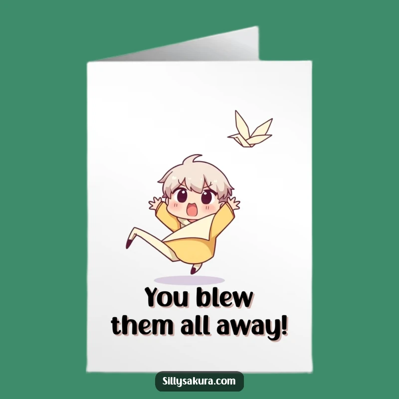 Free Printable Surprised Wind Congrats Card - Funny Character Downloadable Greeting Gift