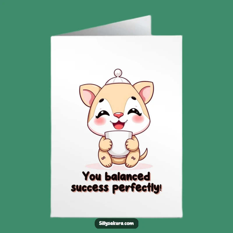 Free Printable Tea Balance Congrats Card - Delicate Downloadable Achievement