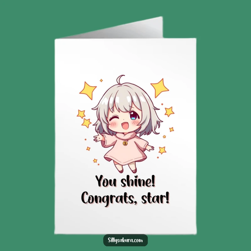 Free Printable Congrats Card: Star Juggler, Celebrate with DIY