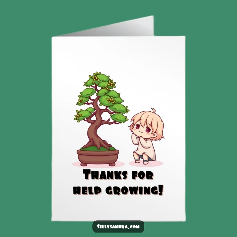 Free Printable Thank You Card: Bonsai Masterpiece Maker, Downloadable & Funny