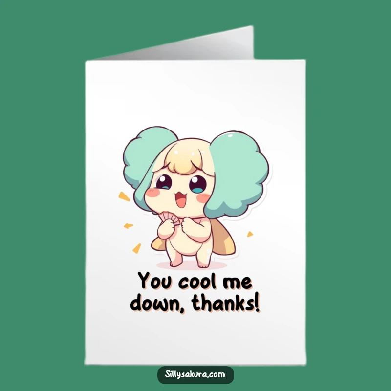 Free Printable Thank You Card: Fanning Character Humor, Downloadable Appreciation Gift
