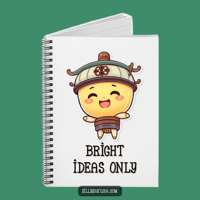 Funny Lantern Bobbing Notebook - Jot Down Ideas with Cheerful Inspiration
