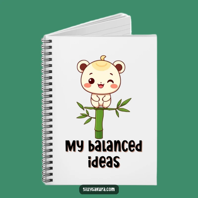 Funny Bamboo Balance Notebook: Jot Down Ideas with Zen-like Precision