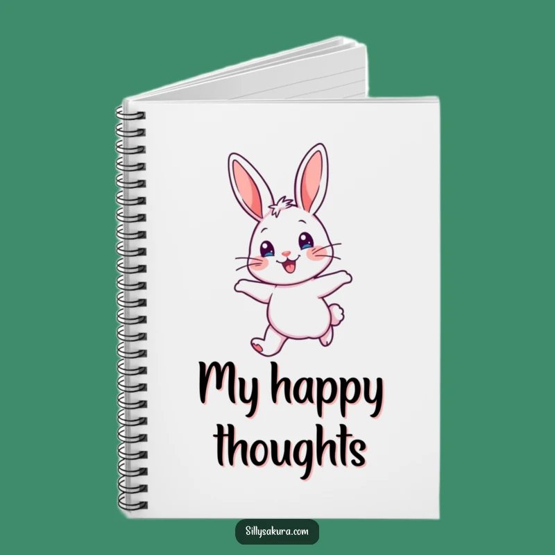 Funny Cheerful Rabbit Notebook: Jot Down Joyful Thoughts, Hilarious Gift