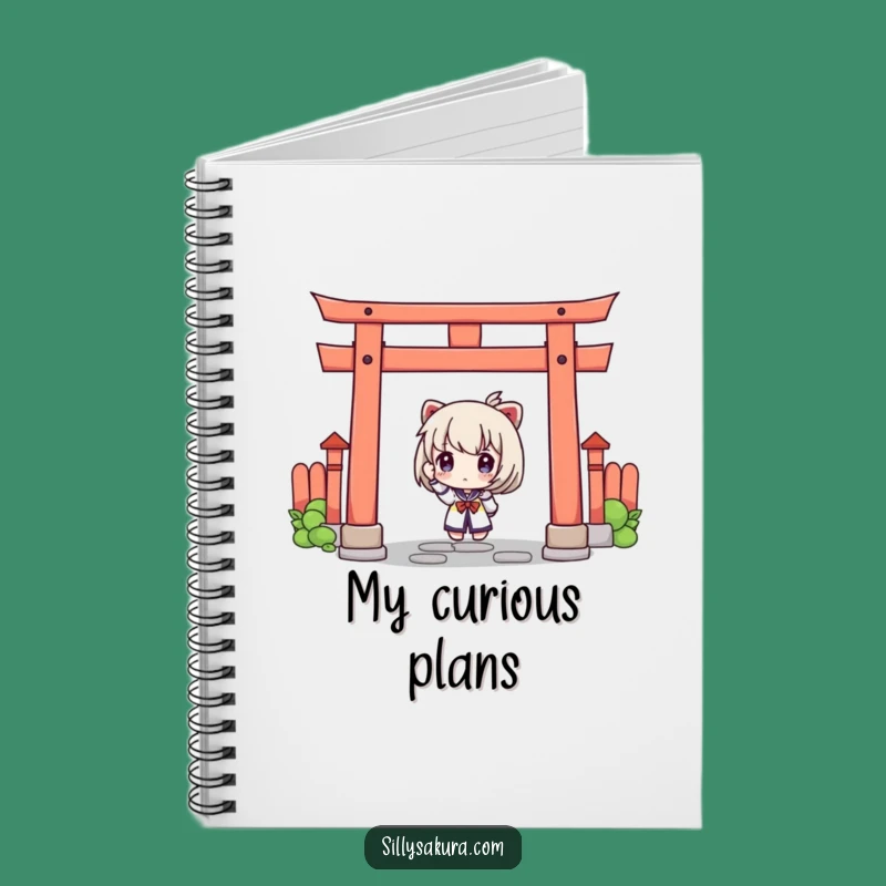Funny Curious Torii Gate Notebook: Jot Down Your Discoveries with Intrigue