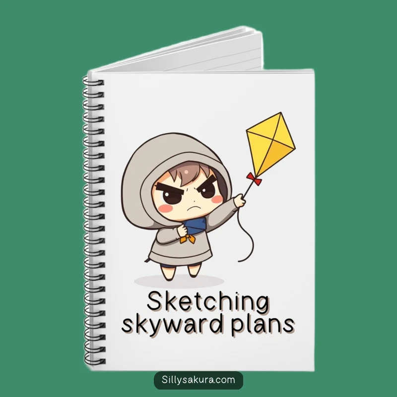 Funny Determined Kite Flyer Notebook: Gift for Jotting Down Ambitious Ideas