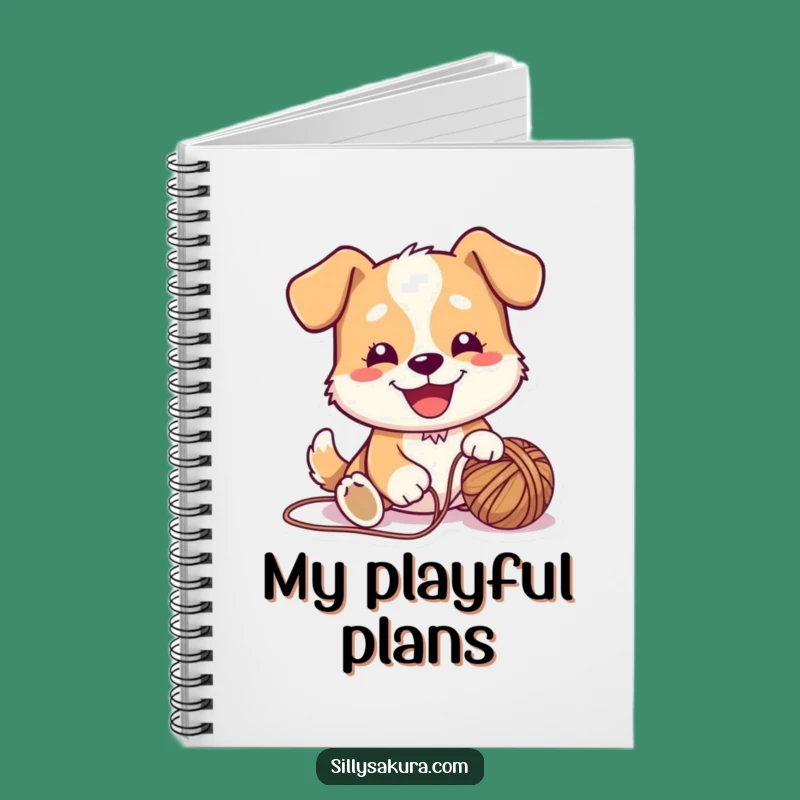 Funny Dog Yarn Notebook: Jot Down Ideas with Canine Charm