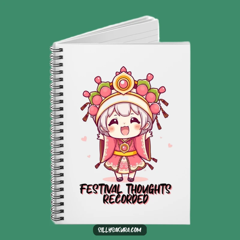 Funny Festival Kawaii Notebook: Plan Your Festivities, Perfect Gift