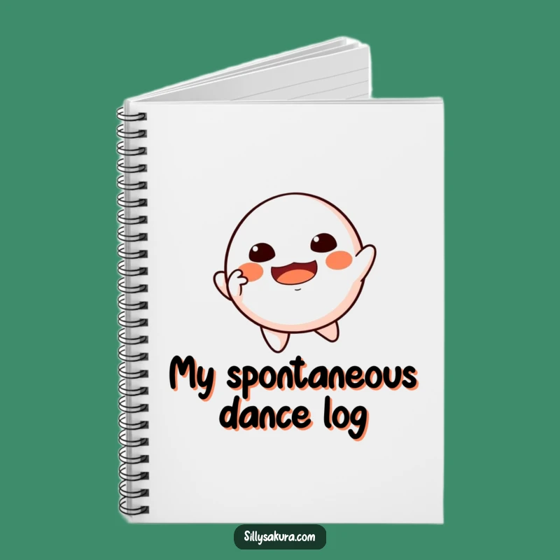 Funny Floating Daruma Notebook - Dancing Doll for Joyful Notes