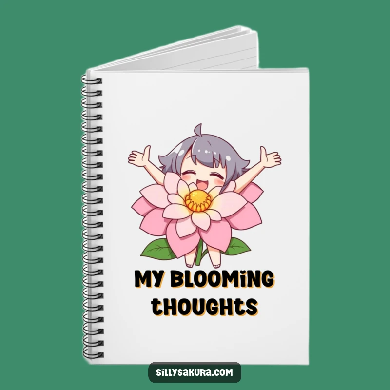 Funny Flower Embracer Notebook: Jot Down Nature's Wonders - Great Gift!
