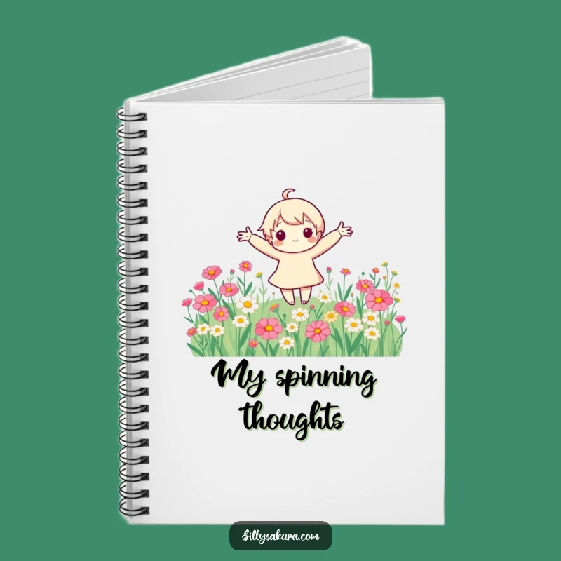 Funny Flower Spinner Ideas Notebook: Jot Down Bliss, A Cheerful Funny Gift