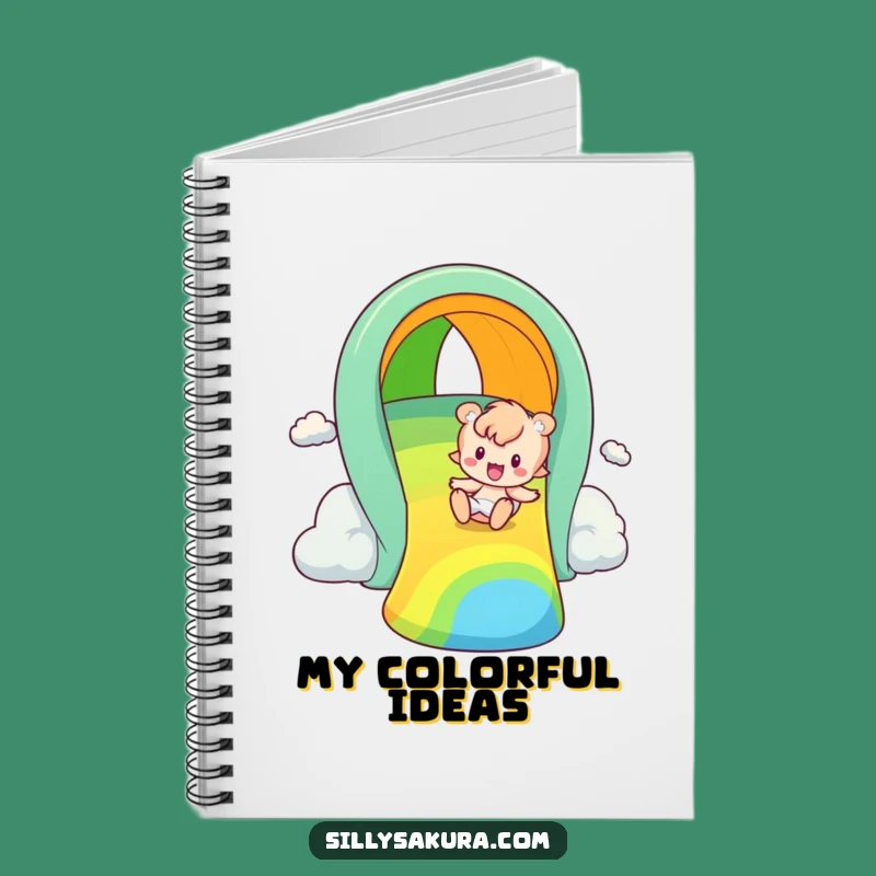 Funny Rainbow Slider Notebook: Jot Down Ideas with Adventurous Flair