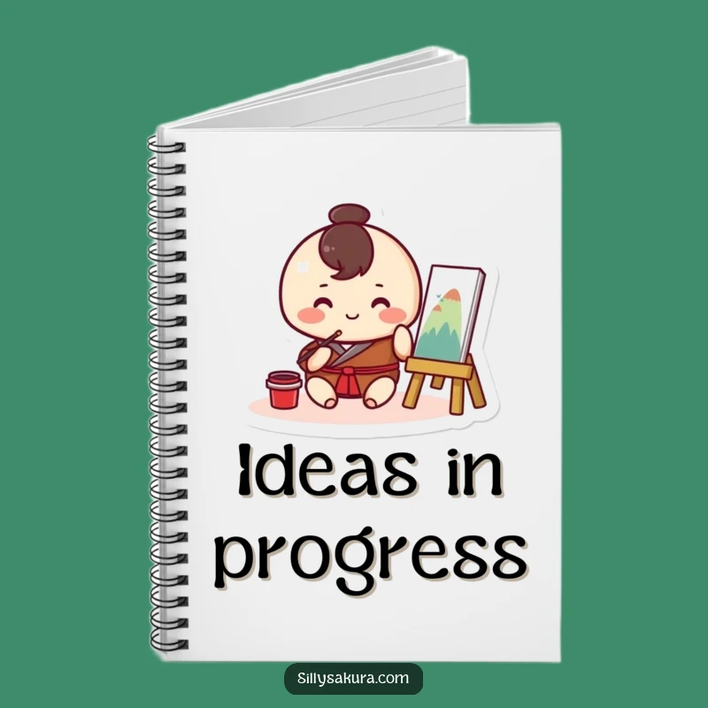 Funny Kawaii Painter Notebook: Sketch Your Ideas in Style, Perfect Gift