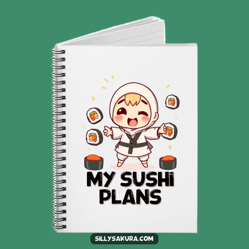Funny Sushi Juggling Notebook: Hilarious Journal for Japanese Food Fans