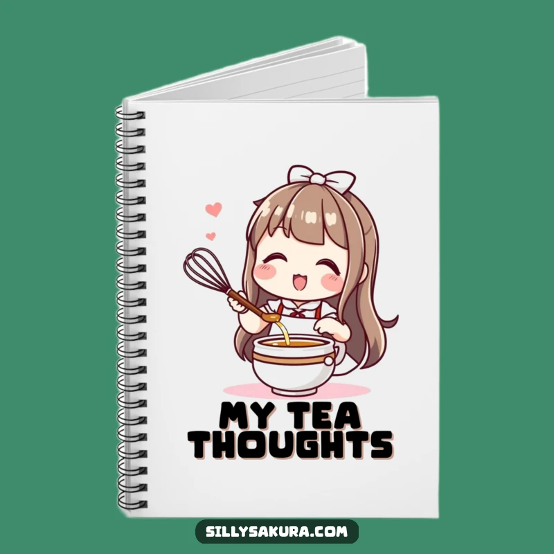 Funny Kawaii Tea Time Notebook: Jot Down Brew Ideas, Perfect Gift