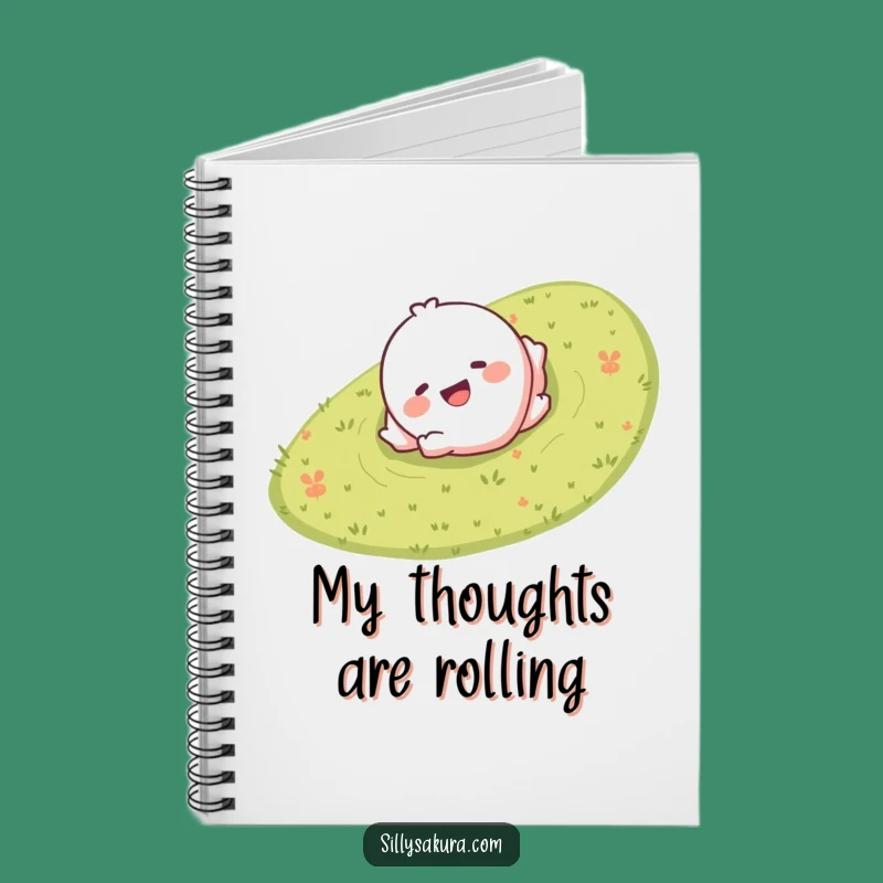 Funny Rolling Hill Character Notebook - Giggling Journal Gift