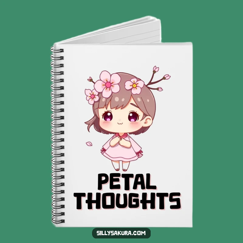 Funny Cherry Blossom Wind Notebook: Petal Journal Gift