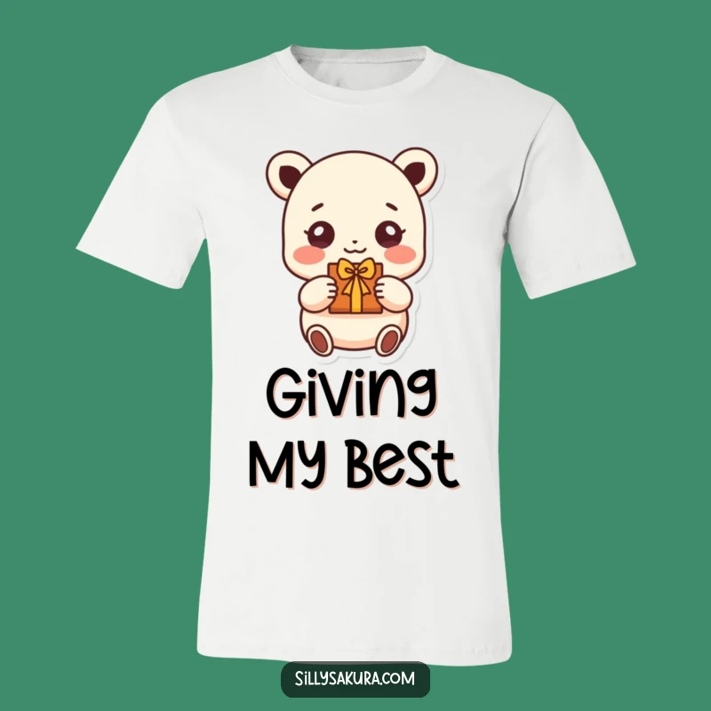 Funny Beaming Character T-Shirt: Spread Joy with This Sweet Funny Gift