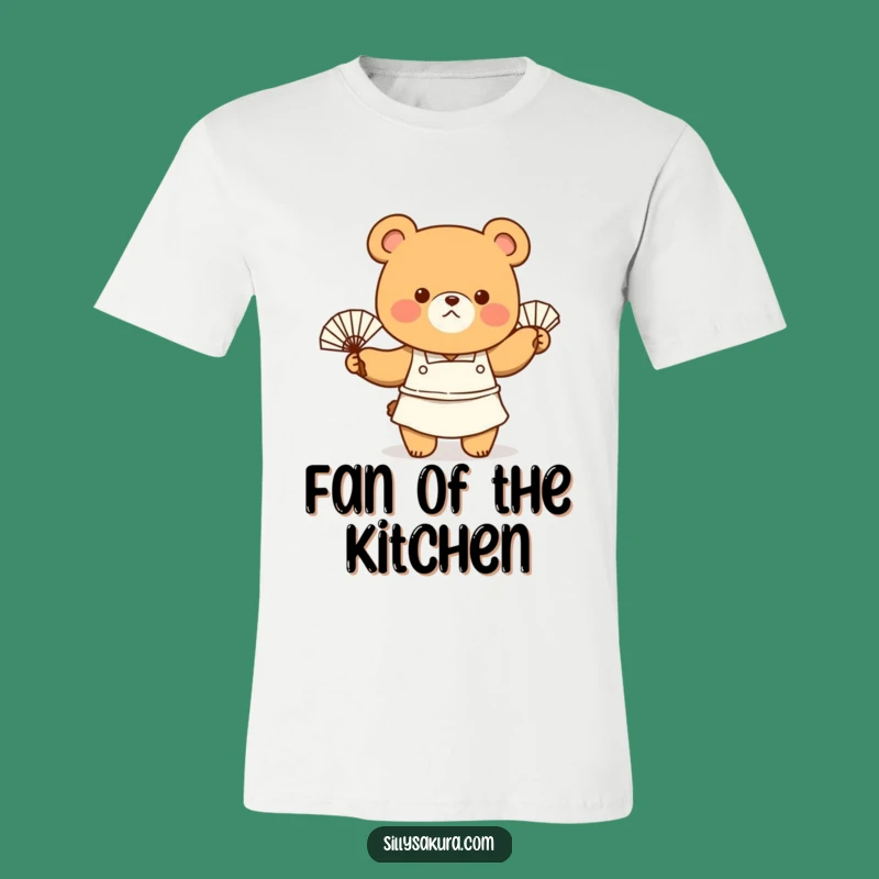 Funny Bear Chef T-Shirt: Cool & Hilarious Gift for Bakers Who Love to Fan