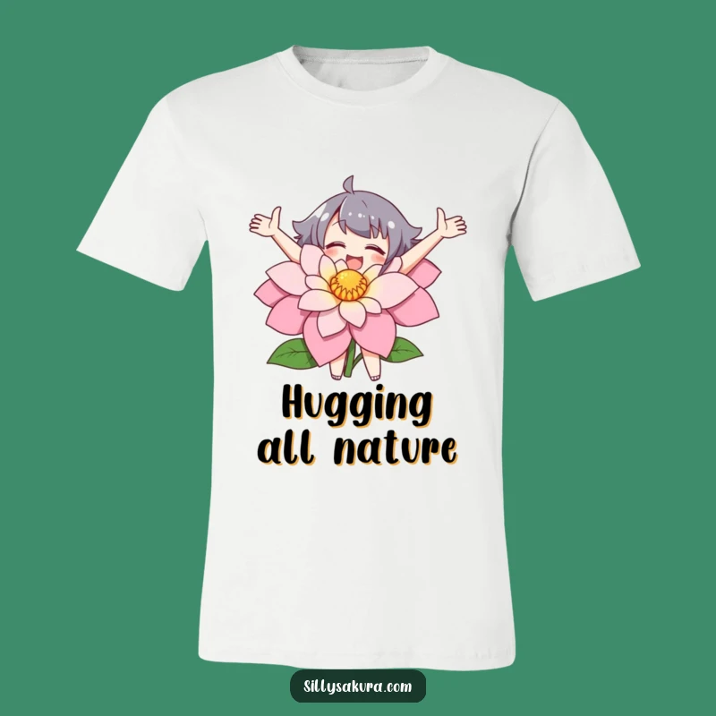 Funny Flower Embracer T-Shirt: Wear Your Love for Nature - Great Gift!
