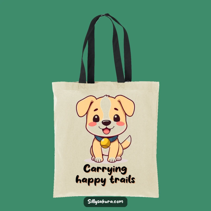 Funny Wagging Dog Bell Tote: Cute Pup Bag - Practical Funny Gift Accessory