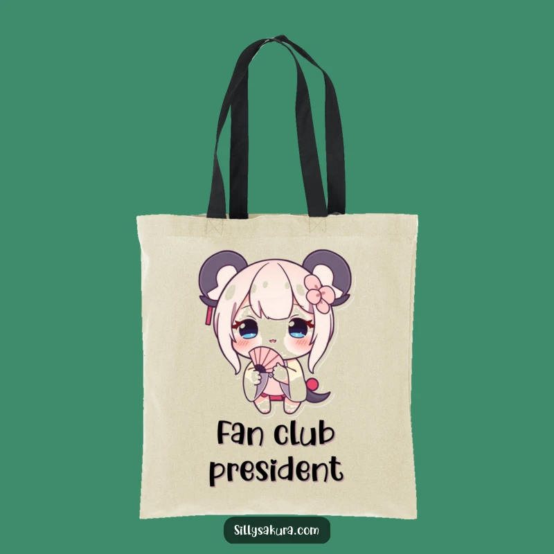 Funny Shy Character Tote Bag: Charming Blushing Fan Carryall, Great Humorous Gift