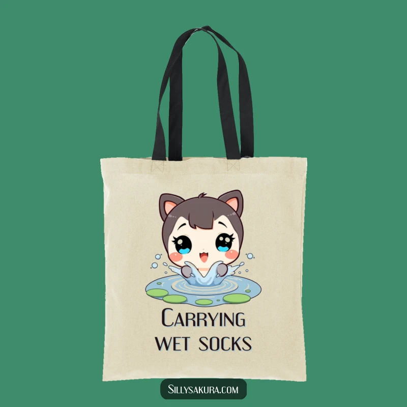 Funny Beach Bag: Character's Pond Splash Design, Stylish and Hilarious