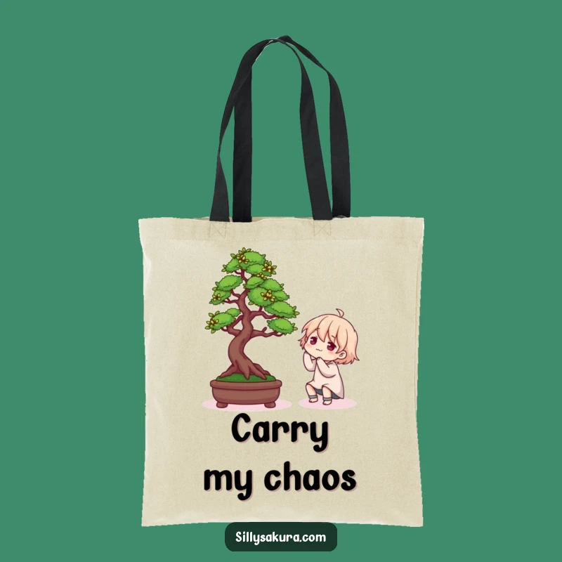 Funny Bonsai Tote Bag: Hilarious Gardener's Carry-All