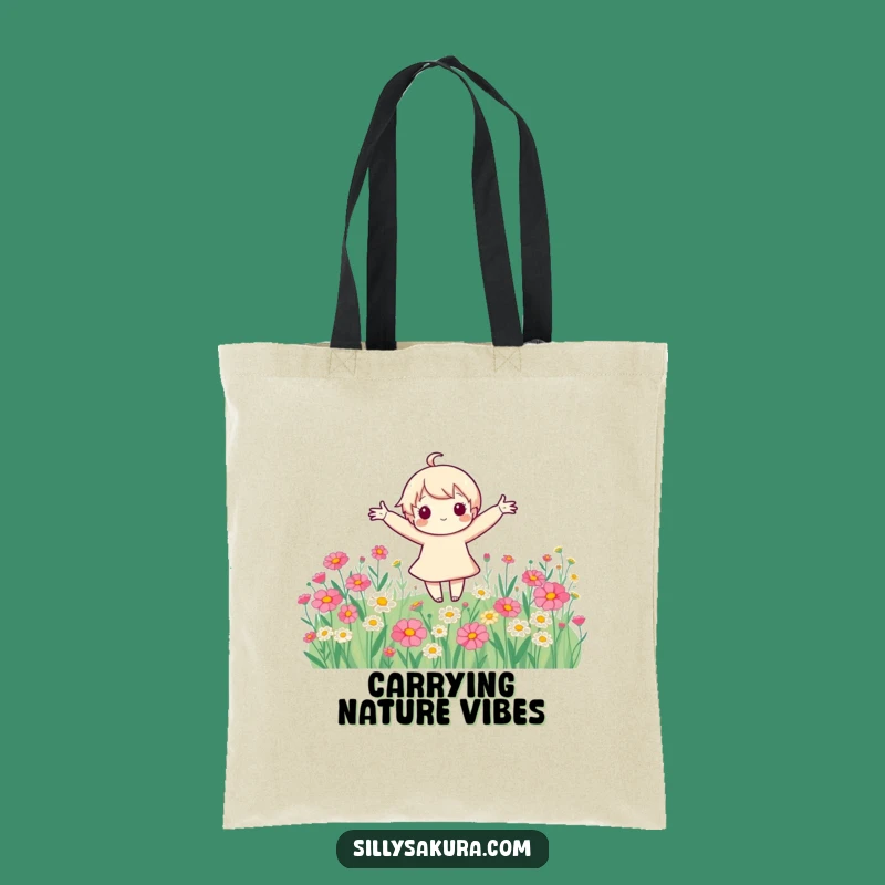 Funny Flower Spinner Tote Bag: Carry Your Sunshine, A Cheerful Funny Gift