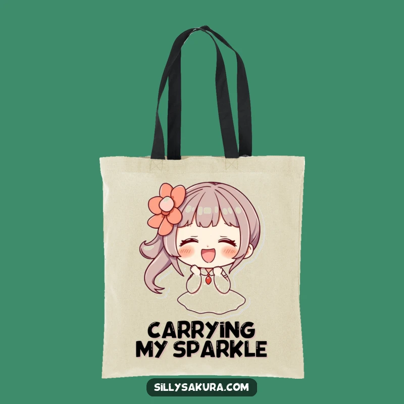 Funny Giggling Hairpin Tote Bag - Joyful Accessory